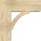 Ekena Millwork Thorton Block Rough Sawn Bracket w/ Offset Brace, Douglas Fir, 8"W x 22"D x 22"H BKT0806X22X22THR05RDF - alternate 4
